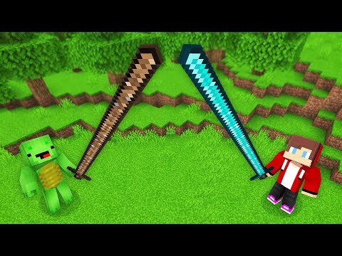 Mikey vs JJ EPIC SWORD Battle in Minecraft!