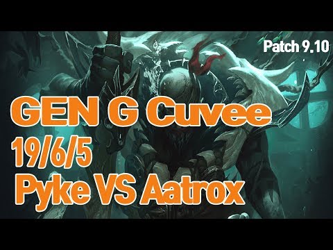 Gen G Cuvee Pyke vs Aatrox  - KR Challenger Ranked