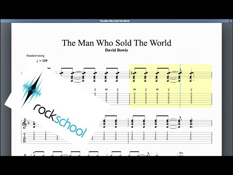 The Man Who Sold The World Rockschool Grade 3 Acoustic Guitar