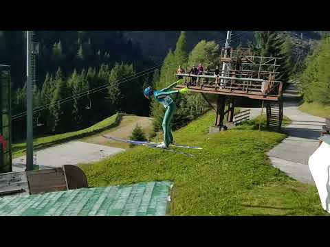 Predazzo K95 - Pierwszy skok łódzkiego skoczka