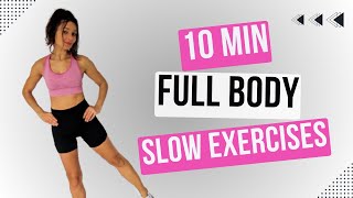 Download lagu 10 MIN TOTAL BEGINNER FULL BODY WORKOUT - Slow Exercises to Tone your Body - No Jumping mp3