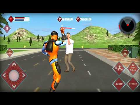 Multi Spider Robot Hero Vice Town Gangster Crime | New City Rescue Robot Hero Android GamePlay
