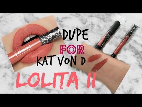 Dupe For Lolita 2 | Kat Von D Liquid Lipstick