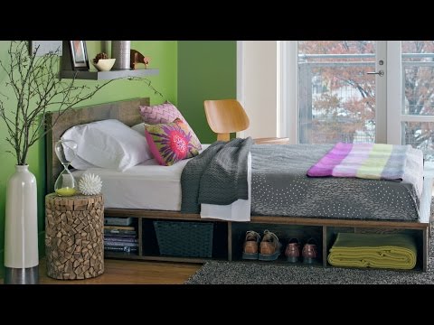 DIY Platform Bed with Storage