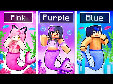 Using Only ONE COLOR In MERMAID Hide N' Seek!