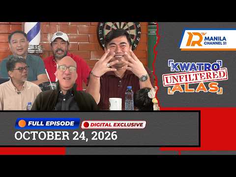 NBI Dir. Melvin Matibag sa KWATRO ALAS UNFILTERED | OCTOBER 24, 2026 (Full Episode)