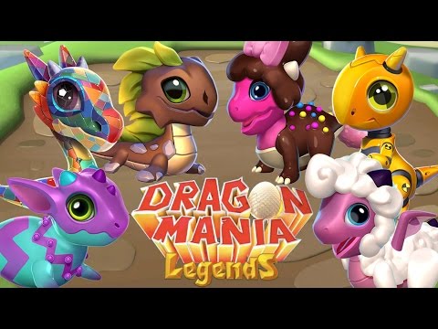 6 NEW UPDATE 18 DRAGONS! Mosaic, Painted, Chocolate Dragons! - Dragon Mania Legends #468