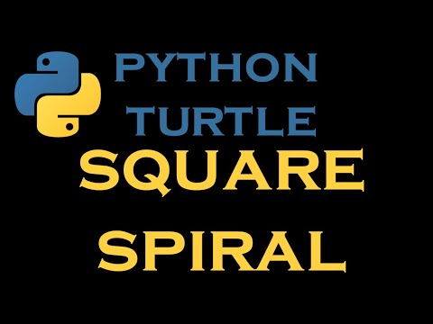 Python Turtle Tutorials 1 Draw Square Spiral