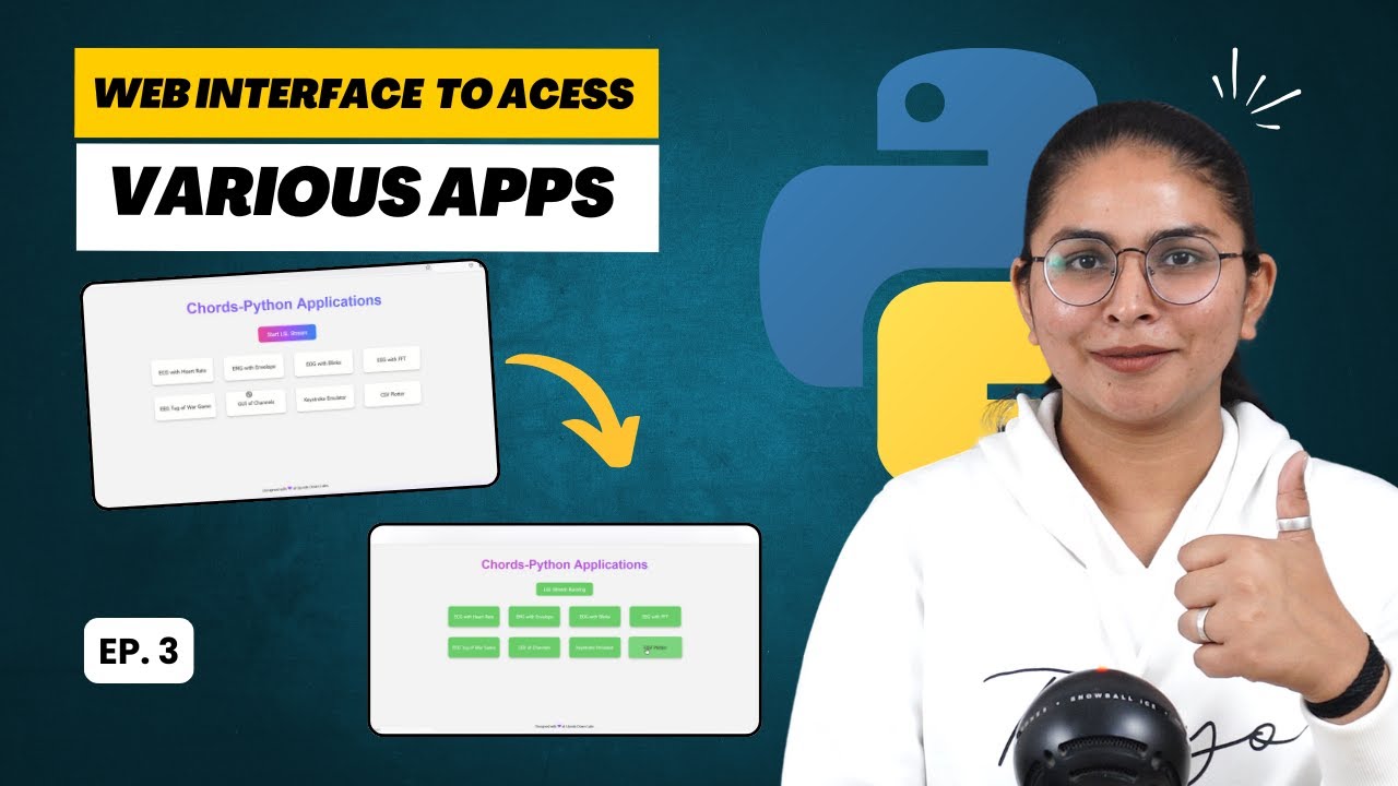 CHORDS PYTHON Update EP03: Web interface to access various apps