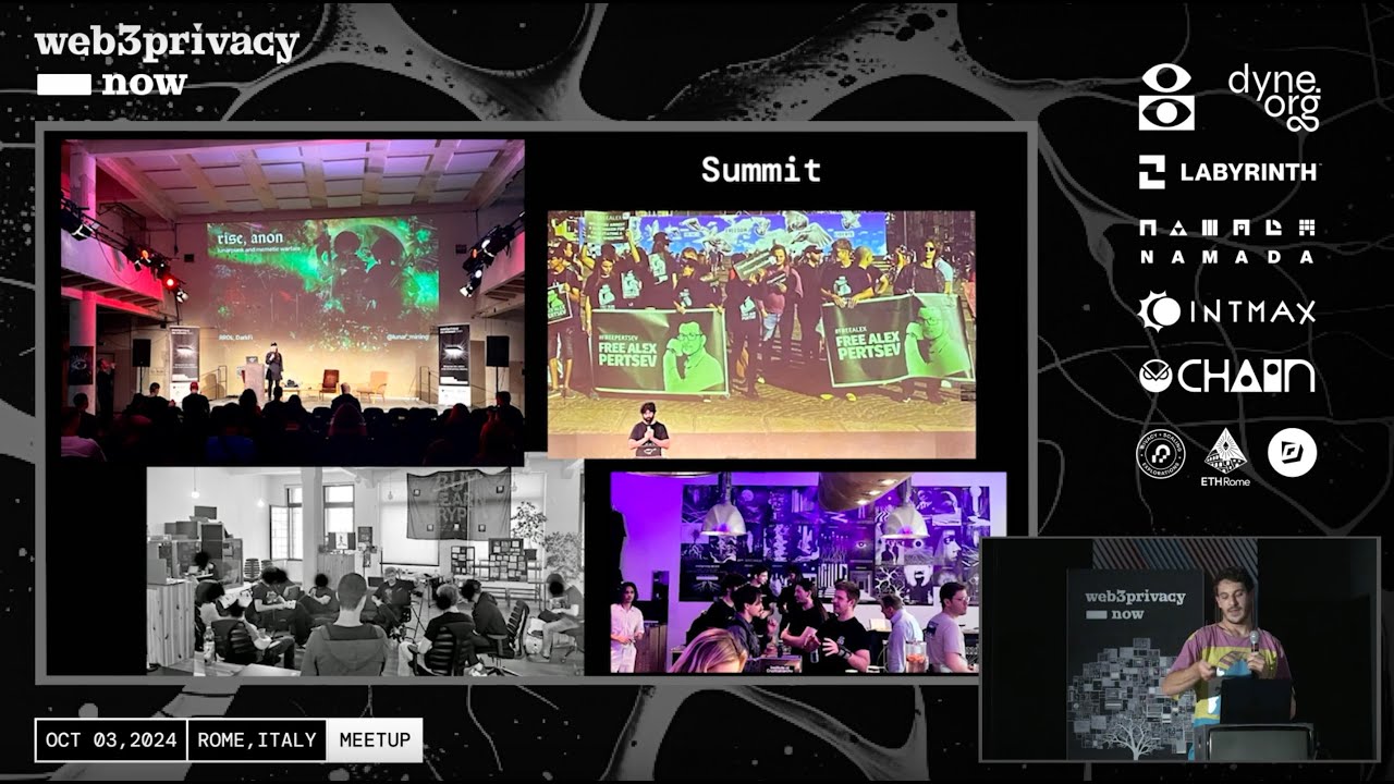 Web3Privacy Now is Care, Ecosystem, and Impact - PG | Opening Ceremony Rome Meetup 2024