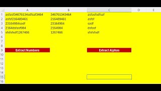 Excel_VBA-Macros_Exctract Numbers & Alphas