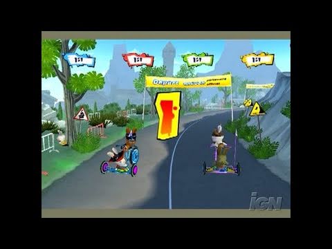 Rayman Raving Rabbids 2 Nintendo Wii Gameplay - Bike Race