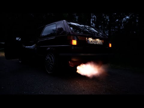 Golf MK2 R32 exhaust flames