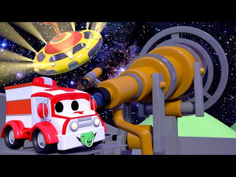 Byggänget - Byggänget bygger en UFO-gunga - Bilköping 🚧 Tecknade serier för barn