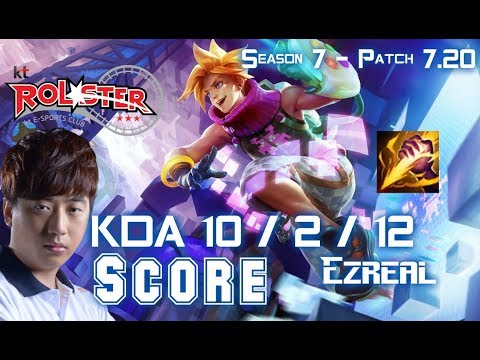 KT Score EZREAL vs NIDALEE Jungle - Patch 7.20 KR Ranked