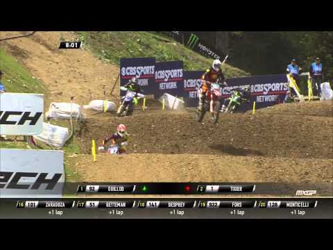 Jeffrey Herlings vs Valentin Guillod vs Jordi Tixier MXGP of France 2015 - motocross