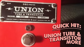 Video thumbnail for QUICK HIT - Union Tube & Transistor More by J.Charles Music and Demos