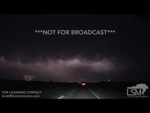 5 18 17 Oklahoma City, OK Rare Slow Motion Upward Lightning