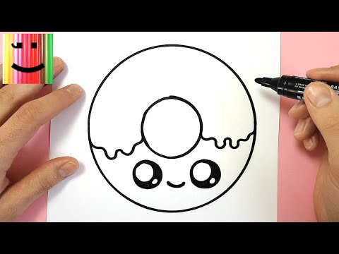 TUTO DESSIN - COMMENT DESSINER UN DONUT KAWAII SIMPLEMENT
