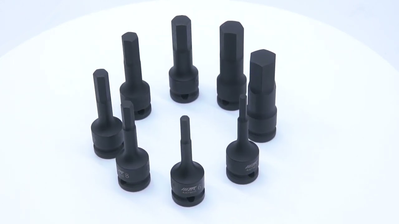 JTCJ408LH - 12.7mmロングインパクト6角ソケットセット -