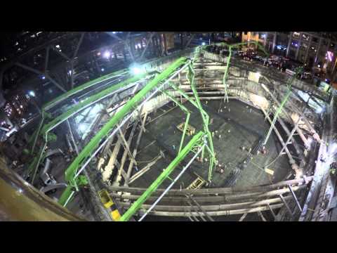 Salesforce Tower Concrete Mat Pour from The Conco Companies