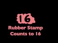 Classic Sesame Street Rubber Stamps The Number 16