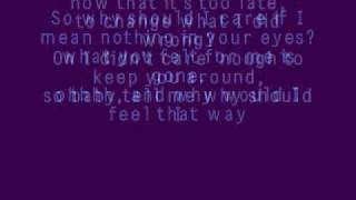 Why Should I Care~Sara Evans~Lyrics