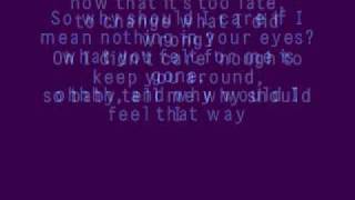 Why Should I Care~Sara Evans~Lyrics