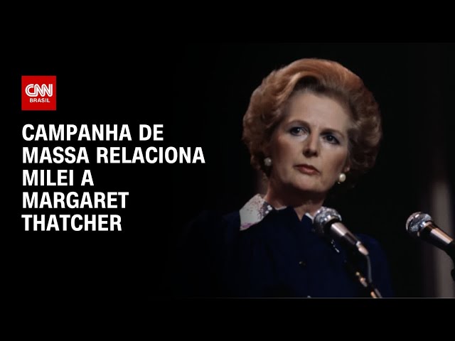 Campanha de Massa relaciona Milei a Margaret Thatcher | CNN PRIME TIME