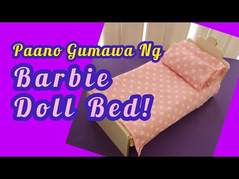 Paano gumawa ng BARBIE DOLL BED