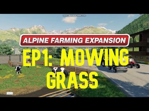 FS 19 Erlengrat Alpine Farming DLC EP1: Mowing grass Timelapse