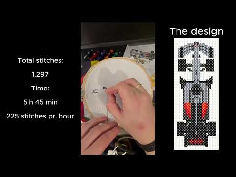 Embroidering the New Audi F1 Car | 5h 45m Relaxing Long-Form Embroidery