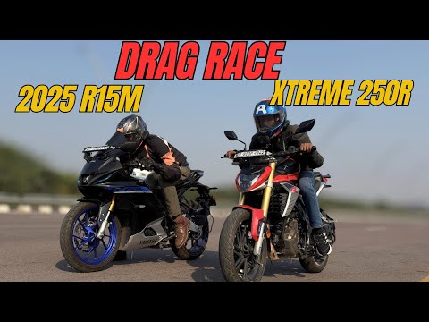 2025 Yamaha R15M vs Hero Xtreme 250R Drag Race | The UP46 Rider |