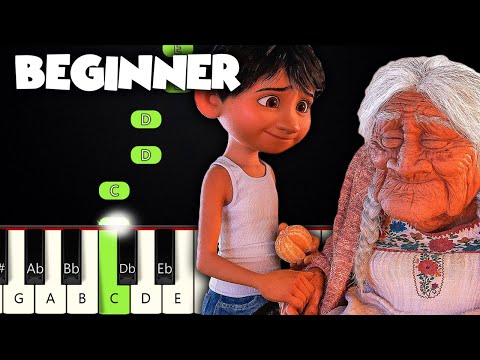 Remember Me - Coco | BEGINNER PIANO TUTORIAL + SHEET MUSIC by Betacustic