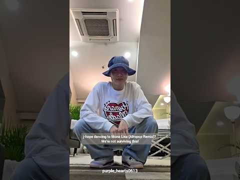 J-Hope Dancing to Mona Lisa (Afropop Remix) on TikTok and Adorable Reply to ARMY 💖
