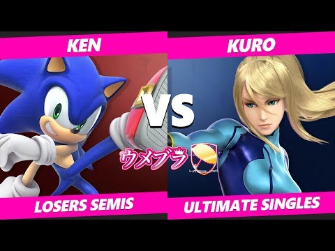 Umebura SP6 SSBU - KEN (Sonic) Vs. Kuro (ZSS) Smash Ultimate Tournament Losers Semis