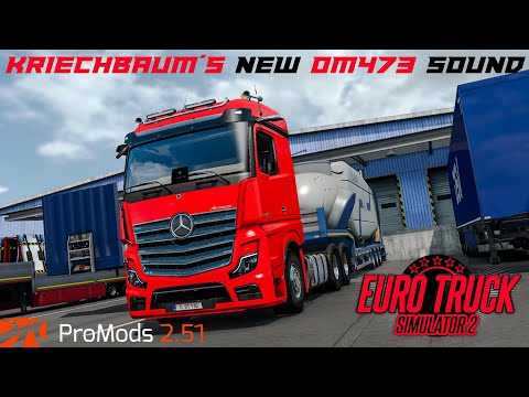 NEW ACTROS SOUND! | ETS2 1.39 | ProMods 2.51 | Mercedes Actros MP5 3358 | Jönköping - Kaliningrad