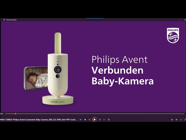 Video Teaser für Philips Avent Connected Babykamera SCD643/26  -  Immer ganz nah bei deinem Baby