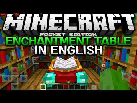 AA12 - ENGLISH ENCHANTMENT TABLE IN 0.16.0! - MCPE Translated Enchantments - Minecraft Pocket Edition