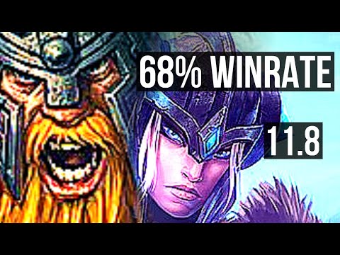 OLAF vs SEJUANI (JUNGLE) | 7/1/7, 68% winrate | BR Master | v11.8