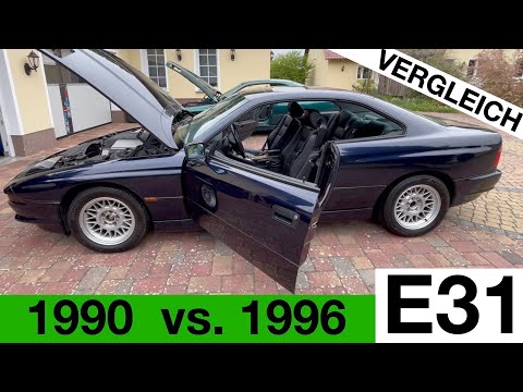 Year-related differences BMW E31 8 Series - 1990 vs. 1996 - V12 vs. V8