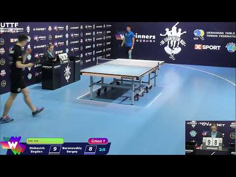 Sinkevich Bogdan - Baranovskiy Sergey The League of the Best Table Tennis 1 18:30 03.09.2020