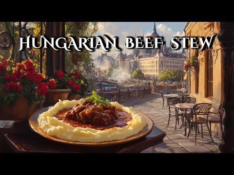 HUNGARIAN PÖRKÖLT | BEEF ONION STEW | COOKING CHALLENGE FOR COUPLES