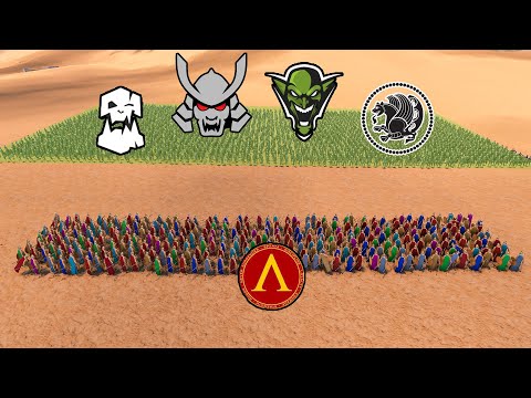 300 SPARTANS vs EVERY 3,000 ARMY | Ultimate Epic Battle Simulator 2 UEBS 2