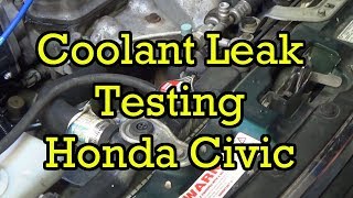 Finding a Coolant Leak on a Honda Civic