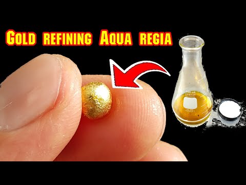 Gold refining use Aqua regia from Electronic scrap gold