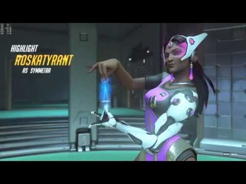 Overwatch Highlight Symmetra vs Genji and Zenyatta