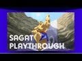 Street Fighter Alpha 2 Sagat Playthrough