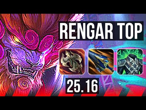 RENGAR vs JAYCE (TOP) | KR Master | 25.16