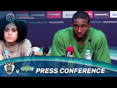 PAOK v ASVEL Lyon-Villeurbanne - Press Conference - Basketball Champions League